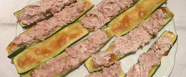 Zucchini con mousse di mortadella