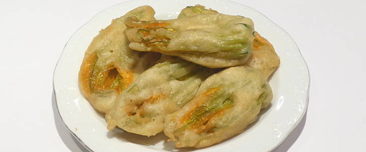 fiori di zucchina fritti