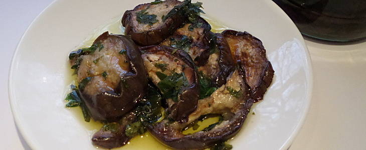 Melanzane alla scapece - Marinierte Auberginen